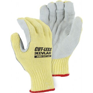 3120 Majestic® Cut-Less Kevlar® Leather Palm A4 Cut Resistant Knit Gloves